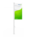 Flag presenter Basic - fully unfolded flags even without wind