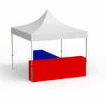 Configuration T-shape; Folding pavilion 3x3m