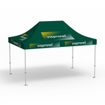 Premium Pop-up Pavilion, 3 x 4.5 m, green, with 10 logo prints