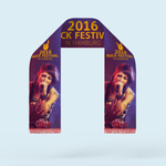 Football scarf full-surface 4-color printed, a stylish fan item e.g. at events