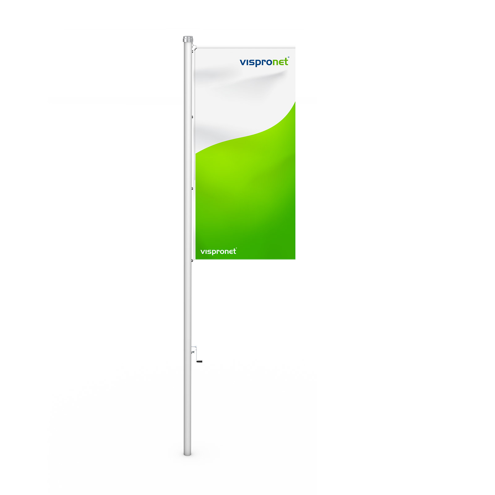 Flag presenter Basic - fully unfolded flags even without wind