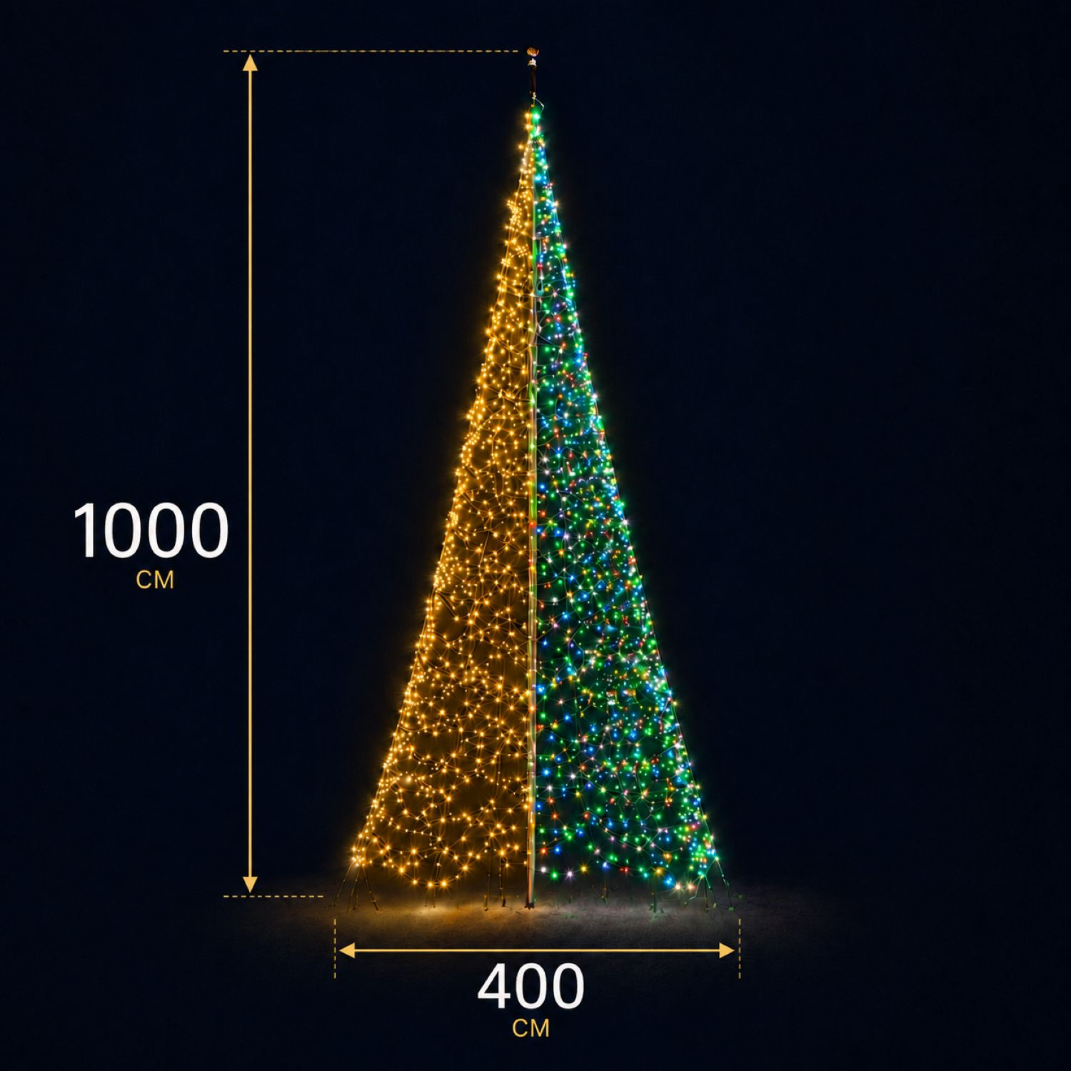 Dimensions of the Christmas tree