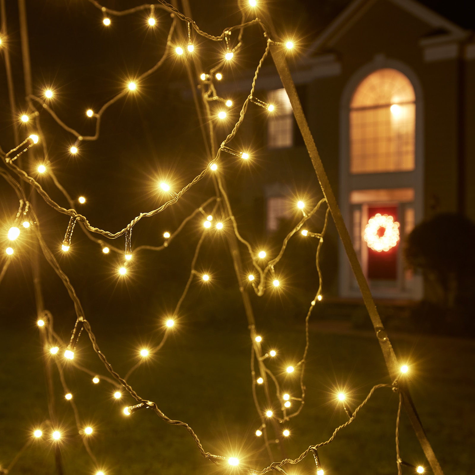 Christmas atmosphere - LEDs at night