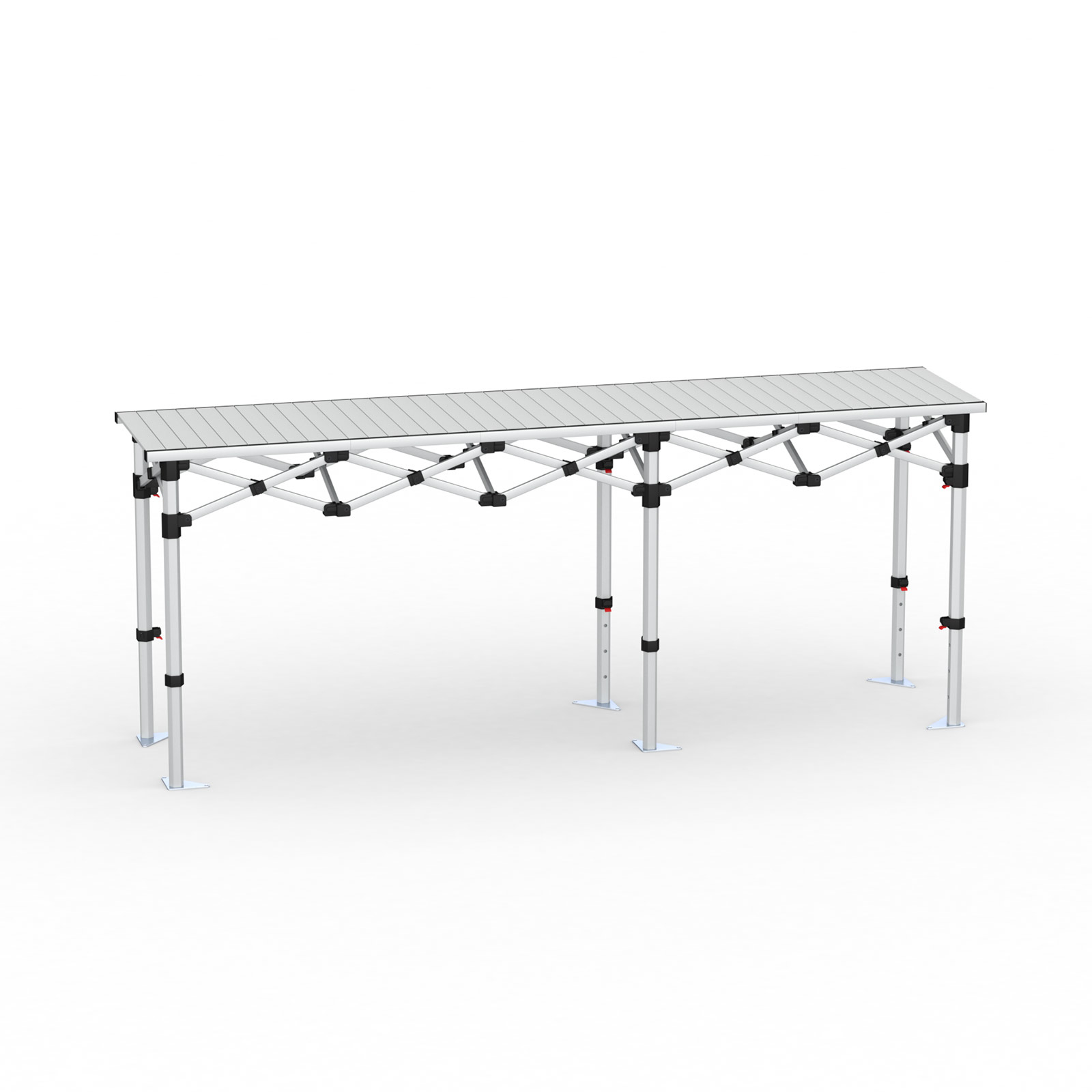 Folding Table Aluminum 250 x 55 cm