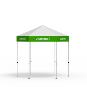 Gazebo Select Hexagon 3 m, printed valance only 