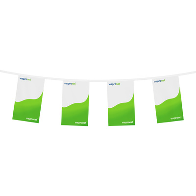 Bunting with flags