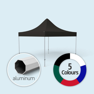 Premium Pop Up gazebo, roof & valance in basic colours without walls