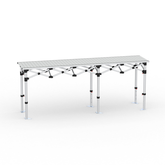 Available as accessory: practical folding table made of aluminum (4 sizes selectable)