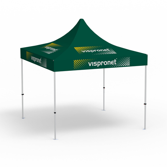 perfect complement to the folding pavilion with logo print