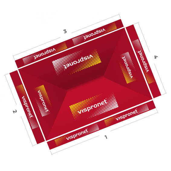 Basic Pop-up Pavilion 3 x 4.5 m, Top View
