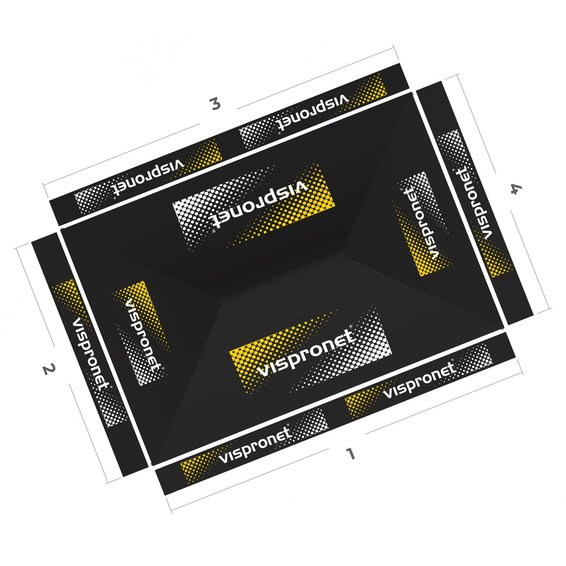 Basic Pop-up Canopy 3 x 4.5 m, Top View