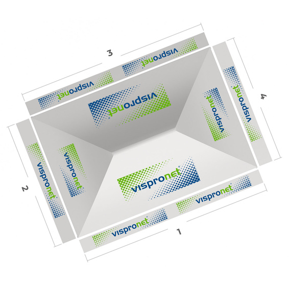 Basic Pop-up Pavilion 3 x 4.5 m, Top View