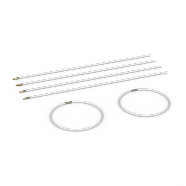 Set: 6 flag guide rings for all flagpoles with a maximum diameter of 100 mm
