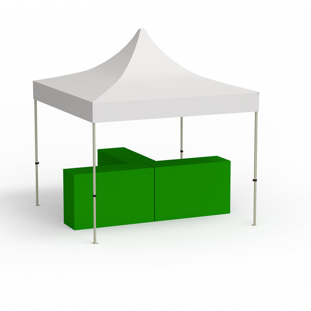 Configuration T-shape; Folding pavilion 3x3m
