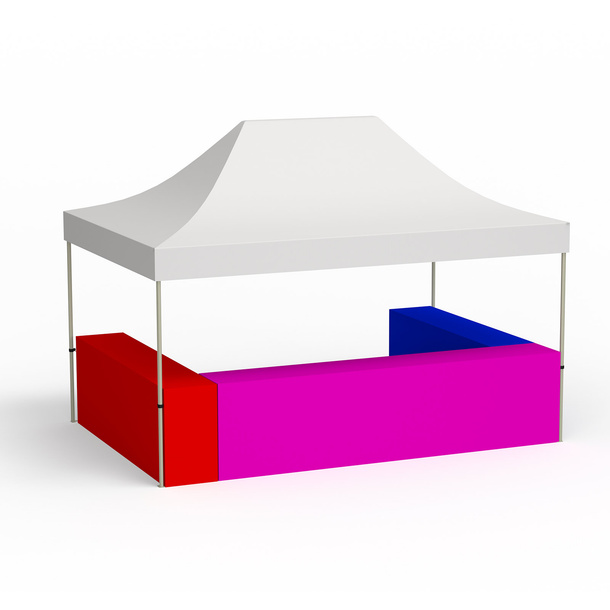 Configuration U-shape; folding pavilion 3x4.5m