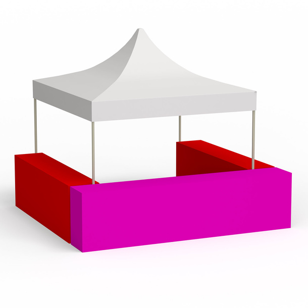 Configuration variant U-shape; folding pavilion 3x3m