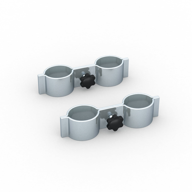 Verbindungsschelle für Falttisch Aluminium, 2er-Set