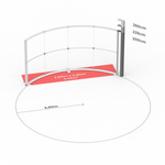 Technical dimensions: Lightbox Flex Curved 400 cm