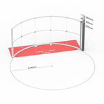 Technical dimensions: Lightbox Flex Curved 500 cm