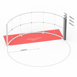 Technical dimensions: Lightbox Flex Curved 600 cm