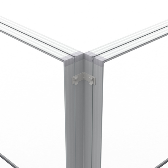 Corner module, function: 90° connector