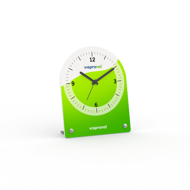 Photo alarm clock, semicircular