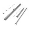 Side awning, freestanding in silver gray, scope of delivery