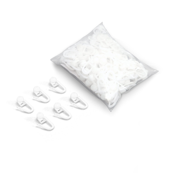 Curtain hooks, set: 30 pieces