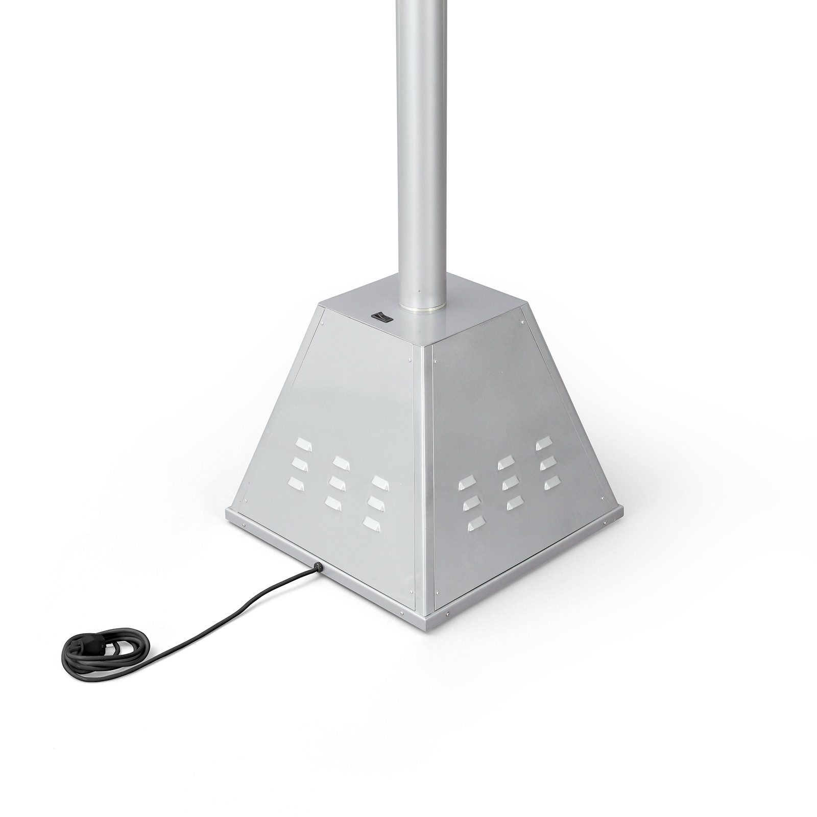 Blower mast, base with power connection cable