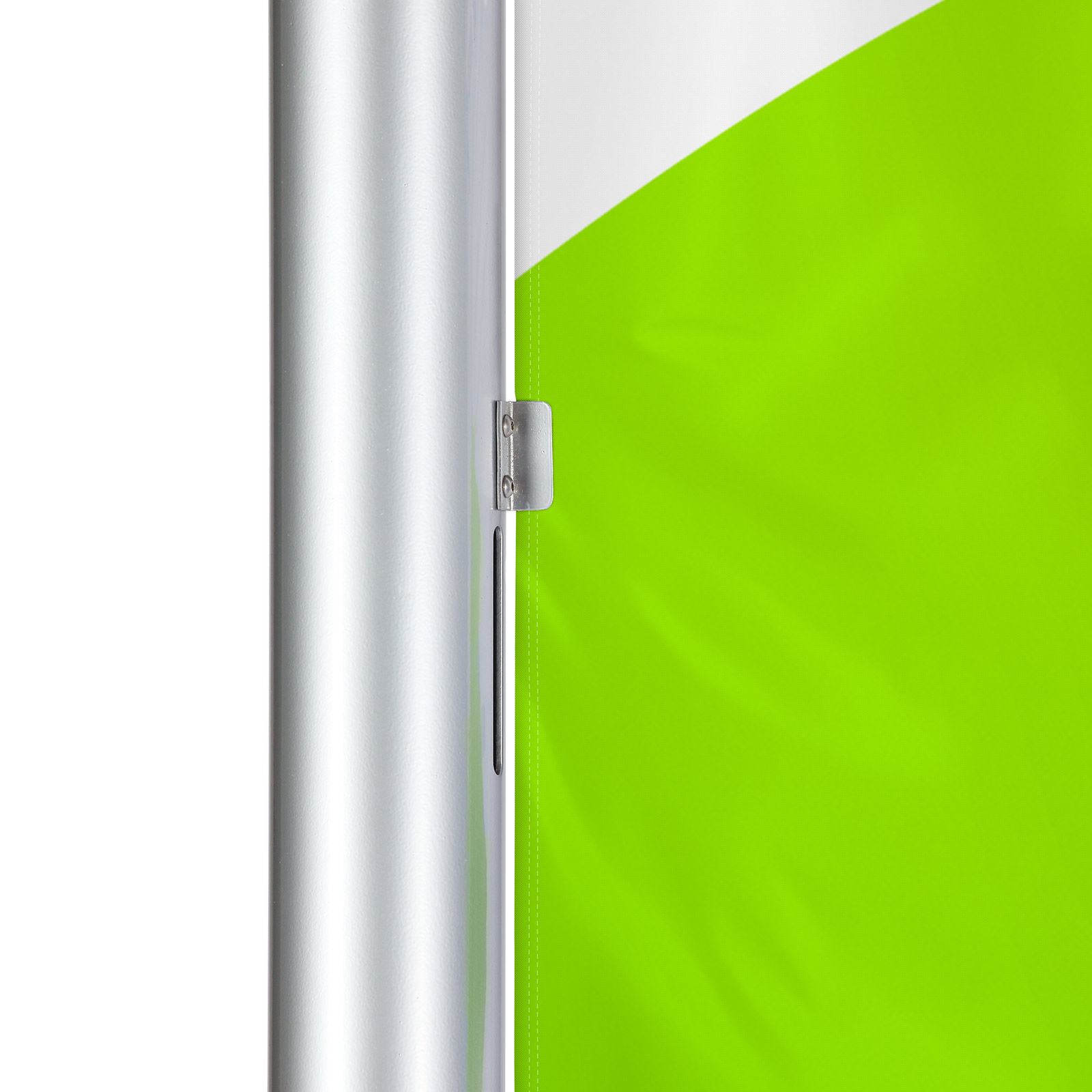 Blower mast, clamp detail for securing the flag