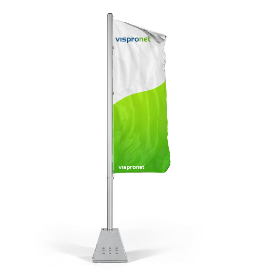 Flag in portrait format with Wind pole