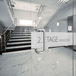 Glass decorative film, used as door signage