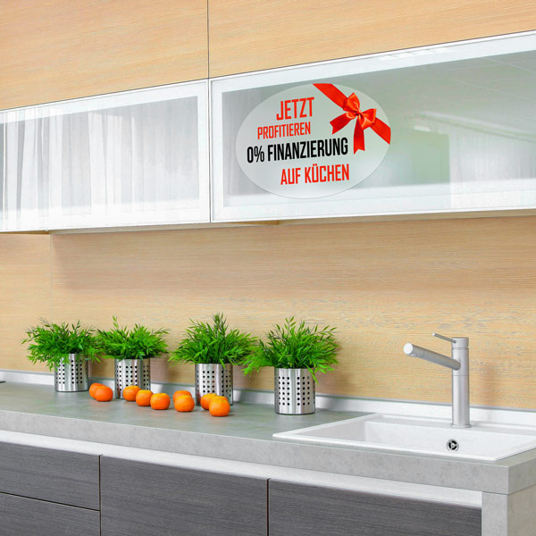 Glass decorative film as a striking visual highlight for furniture stores