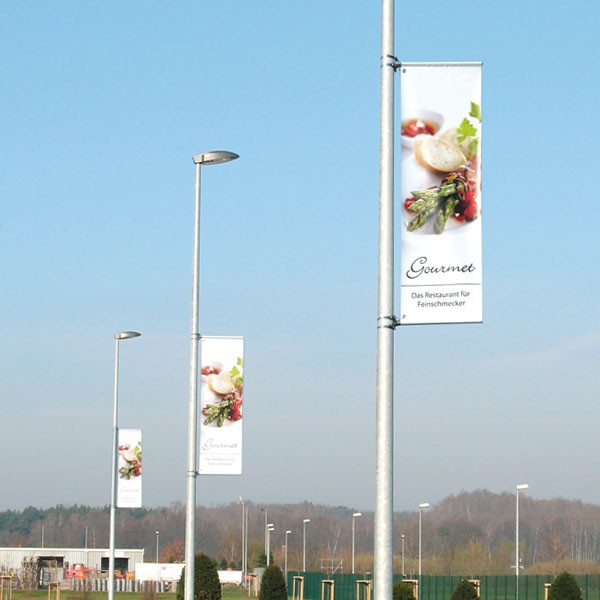 Street Banner Basic with Outrigger, Double-Sided Printed