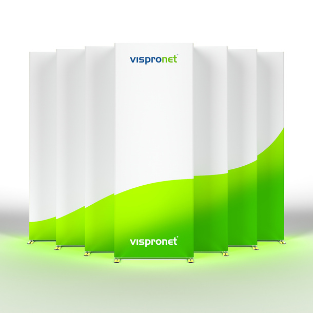 Size Overview Trade Show Wall Pop-Up Folding Display LED