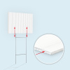 Plate with vertically oriented H-ribs for stand attachment