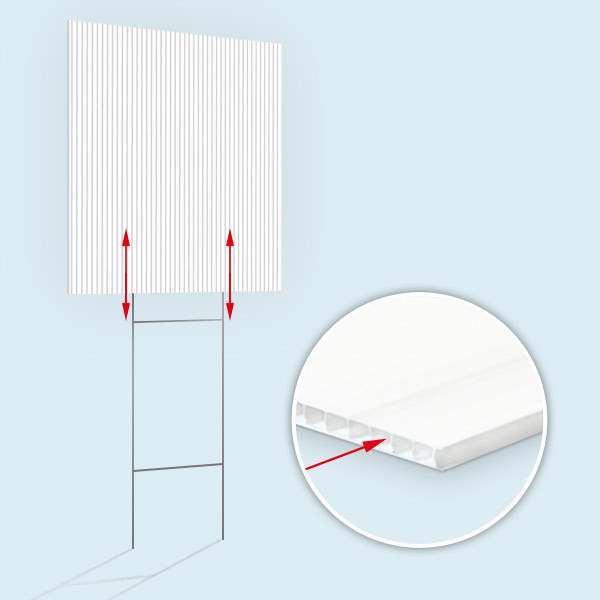 Plate with vertically oriented H-ribs for stand attachment