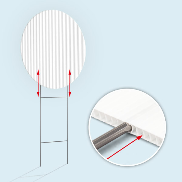 Plate with vertically oriented H-ribs for stand attachment