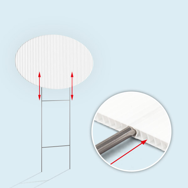 Plate with vertically oriented H-ribs for stand attachment