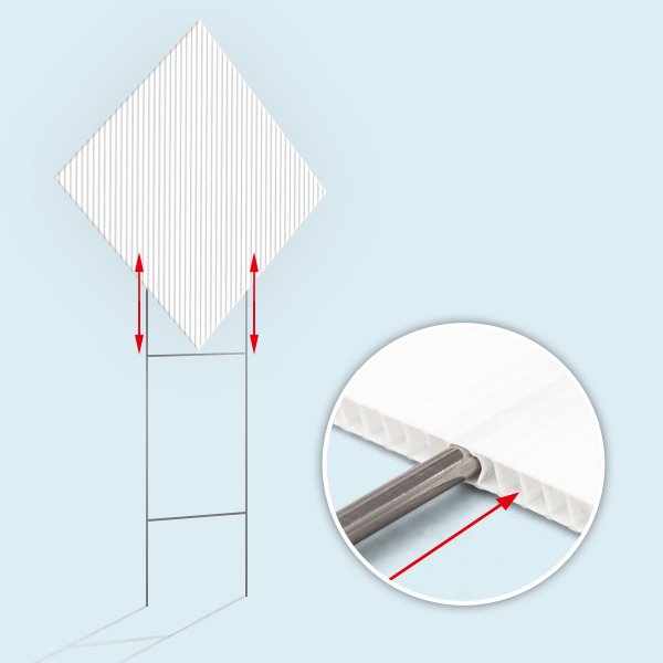 Plate with vertically oriented H-ribs for stand attachment