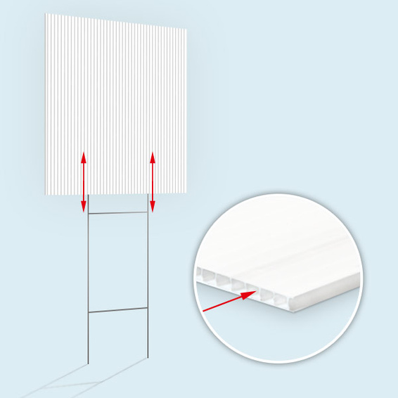 Plate with vertically oriented H-ribs for stand attachment