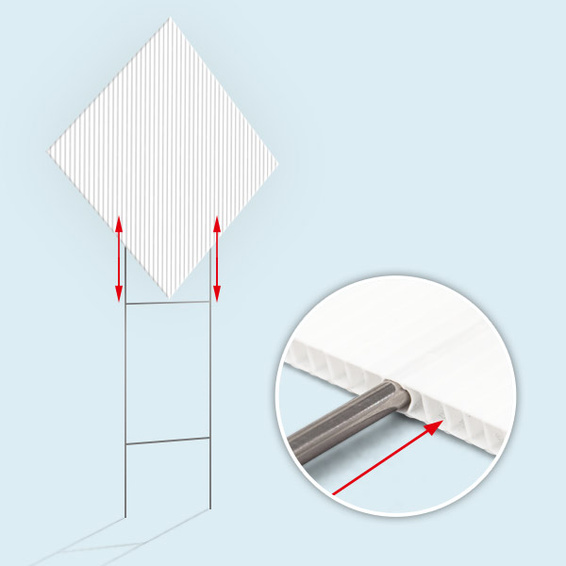 Plate with vertically oriented H-ribs for stand attachment