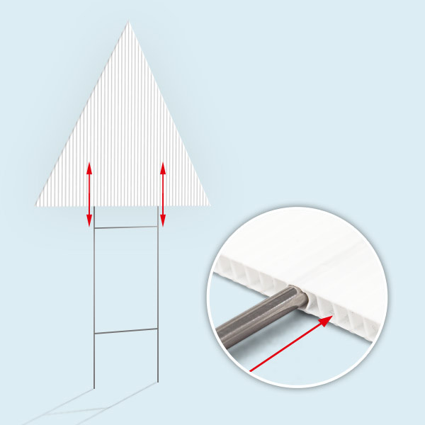Plate with vertically oriented H-ribs for stand attachment