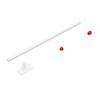 Flag holder 75°, with red end cap ball