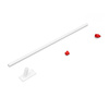 Flag holder 75°, with red tip