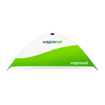 Halfmoon Banner, lightweight and highly durable advertising banner for indoor and outdoor use