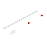 Flag holder 60°, with red tip