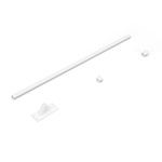 Flag holder 60°, with white end cap ball