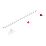 Flag holder 75°, with red tip