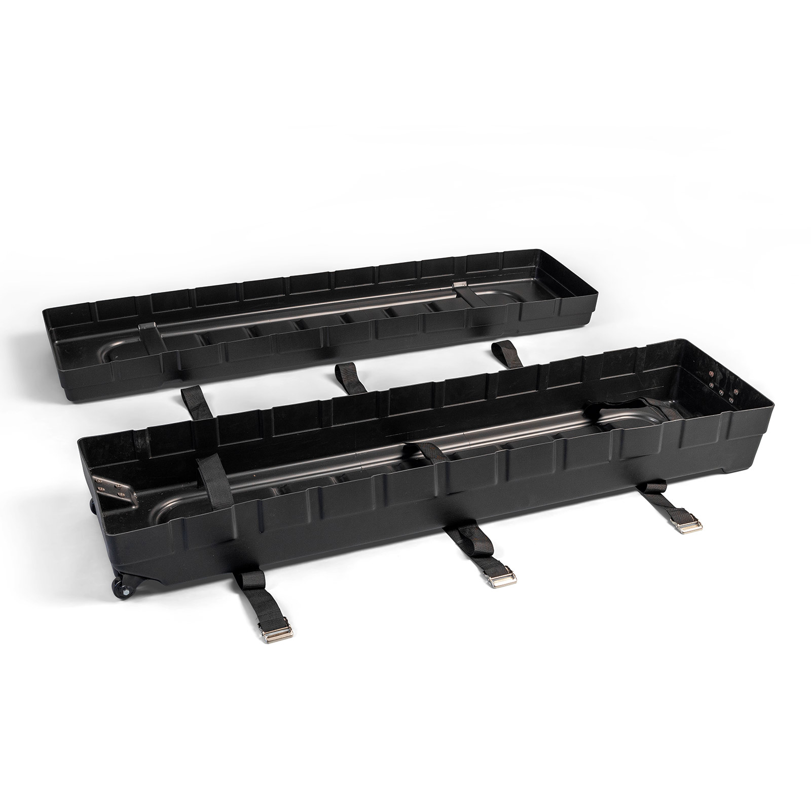 Hardcase Trolley 164: spacious interior, retention straps, and securing belts